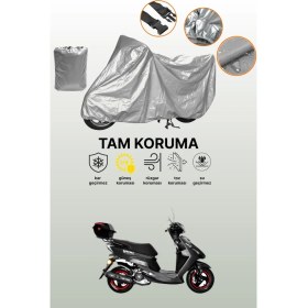 Resim Dokaca Gri Yuki JJ50QT Picasso 50 Uyumlu Motosiklet Brandası, Koruyucu Örtü, Motor Branda 