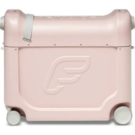 Resim Stokke Jetkids Bedbox, Uçak Koltuklarına Uyumlu Binilebilir Çocuk Valizi Pembe 