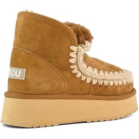 Resim Bot Kar Kadın Mu.fw681000a Cog Mou Mini Eskimo Platform Boot Cognac Beyaz 