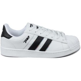 Resim Jump 29055 Beyaz - Siyah Erkek Sneaker Günlük Spor Ayakkabı 