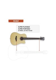 Resim Traveler Rmsm Redlands Mini Akustik Gitar 