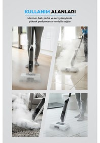 Resim Pirantech CB-702 1250 W Buharlı Mop Halı Ve Sert Zemin Temizleyici 