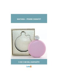 Resim Paslanmaz Çelik Matara 5 Oz Pembe Şık Tasarım Çok Renkli 