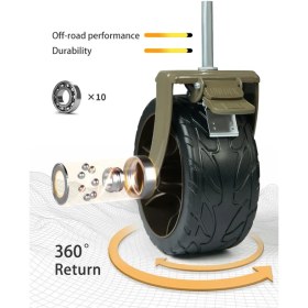 Resim Naturehike 186 L Katlanır Yük Taşıma Arabası Trolley 150 kg Taşıma Kapasitesi ile Pratik Çözüm 