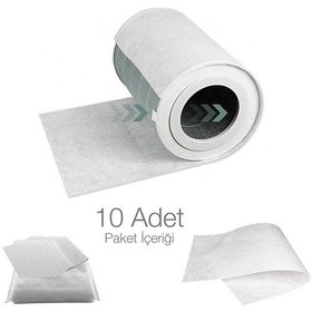 Resim Purmed 10 Adet Vestel Vht 402 Hava Temizleyici Uyumlu Toz Tutucu Ön Filtre 
