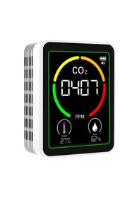 Resim Maiyame Hava Kalitesi Ölçer Zn-mt03: Co2, Sıcaklık Ve Nem Tespiti - 2.8" Renkli Ekran, Taşınabilir, Usb Şarjlı, Beyaz 