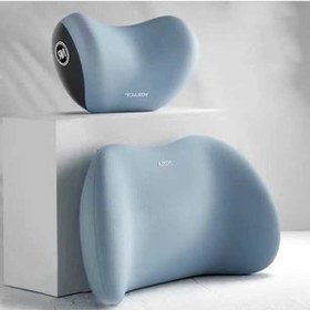 Resim Novahub Araba Kafalık Bel Desteği 2 Parçalı Mavi Set - Yystore Mavi 