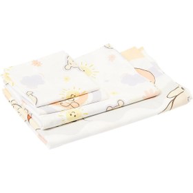 Resim Hype Store Taç Disney Winnie The Pooh Cloudy Karakter Baskılı%100 Pamuk Nevresim Takımı, Çok Renkli, Bebek 