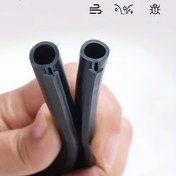 Resim PVC Çelik Kapılar ve Pencereler için Sentetik Kauçuk Sızdırmazlık Şeridi, Kanatlı Pencereler için Toz Geçirmez Rüzgar Geçirmez Yuva Sızdırmazlık Şeridi, 6m Uzunluk (236,22 İnç) Hava Koşullarına Dayanıklı Sızdırmazlık Donanımı 
