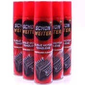 Resim SCHON WEITER 5'li Avantaj Paket, Susuz Motor Temizleyici 500ml, Aerosol Sprey, Motor Kir Ve Yağ Sökücü 