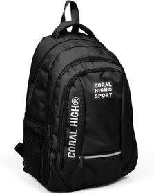 Resim Coral High Sport Siyah Dört Bölmeli Sırt Çantası 23452 