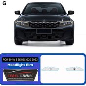 Resim SLR CAR WRAP Bmw 3 Serisi Uyumlu Pfcc Precut Boya Koruma Şeffaf Film G20 2023 Up Ön Far Dikiz Ppf Tpu 