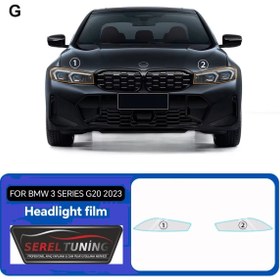 Resim SLR CAR WRAP Bmw 3 Serisi Uyumlu Pfcc Precut Boya Koruma Şeffaf Film G20 2023 Up Ön Far Dikiz Ppf Tpu 