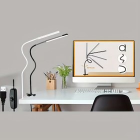 Resim FlexiLED Ayarlanabilir Masa Lambası, Klipsli Göz Bakımı LED Işık Anahtar Kontrolü ile, USB Güçlü, Plastik Gölgelik, Ev Kullanımı, Pil Yok, Elektronik Parçalar Dahil - Okuma, Çalışma, Boyama için İdeal, Noel, Şükran Günü, Sevgililer Günü, Yeni Yıl için Mükemmel Hediye 