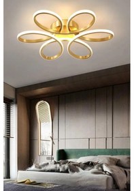 Resim Papatya Model Plafonyer Modern Beyaz Işık Ultra Power Avizex 