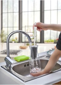 Resim KÜÇÜK EW Mimoza Silikon Şişe Biberon Kavanoz Temizleme Fırçası 