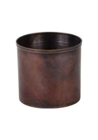 Resim Turna Bakır Bahar Saksı 1 No 8 Cm Düz Oksit Turna2564-3 