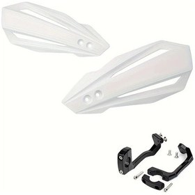 Resim Dream011 Evrensel Motosiklet Gidon Koruyucu Beyaz - Dayanıklı Off-road Rüzgar Kaymaz Kolay Montaj 