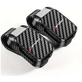 Resim Sunshine022 Carbon Kaynaklı 2li Araç Güneşlik Gözlük Tutucu Güvenli Tutuş Seyahat Aksesuarı 