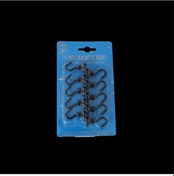 Resim Lemestar Mıknatıslı Bahçe Askıları, 10 Adet, Siyah, Tüm Metal Yüzeyler İçin Güçlü Tutuş, 35x16mm Siyah 