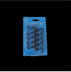 Resim Lemestar Mıknatıslı Bahçe Askıları, 10 Adet, Siyah, Tüm Metal Yüzeyler İçin Güçlü Tutuş, 35x16mm Siyah 