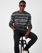 Resim Kamuflaj Baskılı Kazak Bisiklet Yaka 