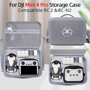 Resim Porseejie DJI Mini 4 Pro Seyahat Taşıma Çantası - Drone Aksesuarları için Çok Bölmeli Çizilmeye Karşı Dirençli Omuz Çantası, Gri File ve Yastıklı Tasarım, RC & N2 Modelleri ile Uyumlu 