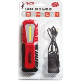 Resim Rico 013-RC0037 K16 240Lm Şarjlı Led Lamba 