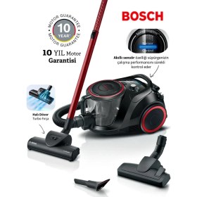 Resim Bosch Serie 6 Toz Torbasız Süpürge Turbo Başlıklı Akıllı Sensör ile Filitre Temizliği Alman Mühendisliğiyle Hazırlanan Teknoloji 700W 