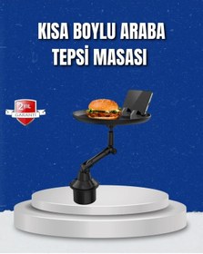 Resim Bfs Ayarlanabilir Araç İçi Bardaklık Tepsisi 9 İnç Geniş Alan Ve Telefon Standlı 