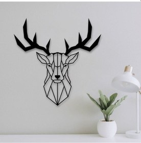 Resim Geyik Metal Duvar Dekoru 
