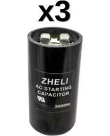 Resim 3'lü Zheli 43-53 Μf 36x70 Mm 220 Acv İlk Hareket/kalkış Kondansatörü 