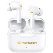 Resim Monster Xkt02 Bluetooth Spor Kulaklık - Kablosuz, Stereo Ses, Düşük Gecikme, Koşu İçin, Beyaz Beyaz 