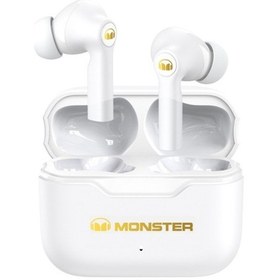 Resim Monster Xkt02 Bluetooth Spor Kulaklık - Kablosuz, Stereo Ses, Düşük Gecikme, Koşu İçin, Beyaz Beyaz 