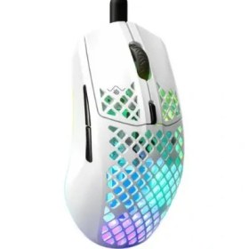 Resim SteelSeries Aerox 3 Snow RGB Optik Kablolu Oyuncu Mouse - Teşhir 