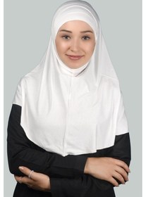 Resim Altobeh İkili Set Pratik Eşarp Hazır Türban Ve Hijab Tesettür Bonesi Ekru 