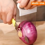 Resim Paslanmaz Çelik Çok Amaçlı Mutfak Aletleri - Ultra Keskin Soğan Dilimleyici, Et Yumuşatıcı ve Ergonomik Saplı Sebze Soyucu ile Kolay Gıda Hazırlama ve Pişirme için Uygun, Kamp ve Piknikler İçin İdeal 