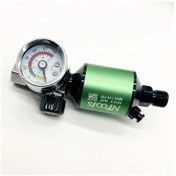 Resim Besthome1 Green Ntools Yüksek Hassasiyetli Püskürtme Tabancası Regülatörü İnce Hava Filtresi Ayarlanabilir Basınç Göstergesi Nem Ayırıcı 