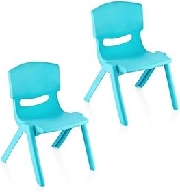 Resim Fiore 2'Li Set Küçük Şirin Çocuk Sandalyesi Turkuaz 