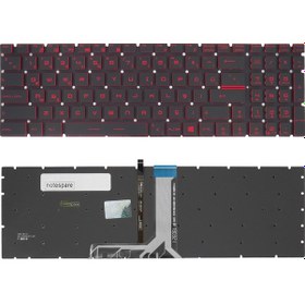 Resim Msı Uyumlu Ge72 7re Apache Pro -235xtr, Ge72 Apache Klavye Tr Işıklı - Kırmızı Aydınlatma 