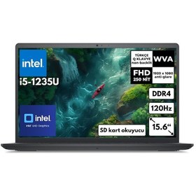Resim Dell Inspiron 3520 I352010030U i5-1235U 8 GB 512 GB SSD 15.6" Ubuntu FHD Dizüstü Bilgisayar 