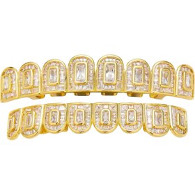 Resim RICH FIRST CLASS BAGUETTE GOLD GRILLZ (Special Order-High Quality) 