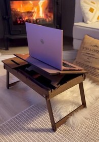 Resim Vigo Wood - BT201 Katlanır Ayaklı Laptop Çalışma Sehpası 