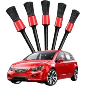 Resim İsmiyle Al 5 Adet Oto Detaylı Temizleyici Araç Içi Temizlik Fırça Seti Koltuk Döşeme Kapı Toz Alma Fı 