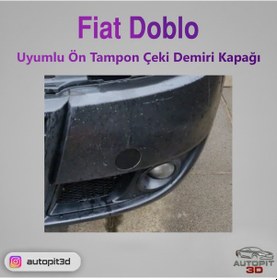 Resim Fiat Doblo Uyumlu Ön Tampon Çeki Demiri Kapağı 