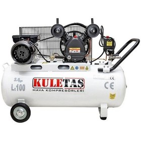 Resim Kuletaş Kompresör 100 Lt 2hp Çift Kafa 