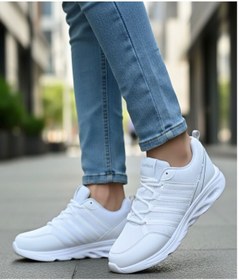 Resim LUTTOON Erkek Beyaz Günlük Spor Ayakkabı Hafif Ortopedik Taban Sneaker 4138 