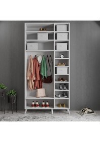 Resim Açelya Portmanto Vestiyer Beyaz 120 cmM5 