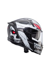 Resim Caberg Avalon X Punk Full Face Güneş Vizörlü Motosiklet Kaskı Beyaz Siyah 