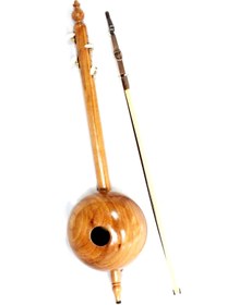 Resim Quality Carved Walnut Wooden Kemane Kamanche Kemence W/ Bag AW1 